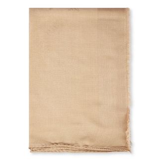Max Mara Winter Scarves, female, Brown, Size: ONE SIZE Mxazinnia Frayed Scarf