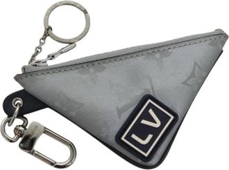 Louis Vuitton Pre-owned Mini Bags, unisex, Gray, Size: ONE SIZE Pre-owned Porte cles satellite