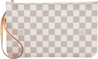 Louis Vuitton Pre-owned Clutches, female, White, Size: ONE SIZE Pre-owned Neverfull Pouch