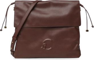 Coccinelle Handtas Glad Leer - Dames - Schoudertassen - Bruin - ONE Size - Leer - Tassen