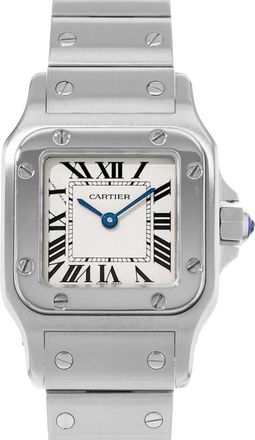 Cartier Pre-owned Cartier Santos Galbee Quartz Silver Dial Ladies Watch W20056D6