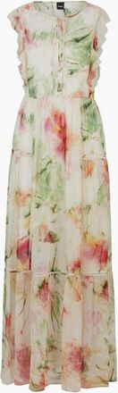 HUGO BOSS Womens Crew Neck Maxi A-Line Dress - Grey - Size: 10