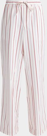 Dolce & Gabbana Men & apos;s Multi-Stripe Poplin Drawstring Lounge Pants