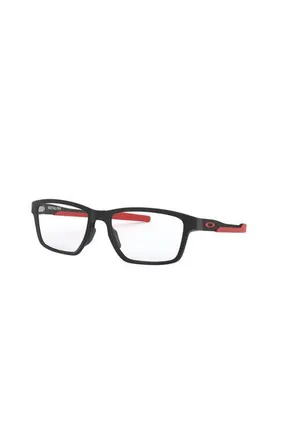Oakley 55mm Rectangle optical glasses in Black/red at Nordstrom