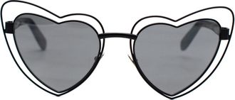 Saint Laurent Black Heart Frame Sunglasses Size M