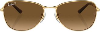 Ray-Ban Polarized Brown Gradient Pilot Sunglasses RB3733 001/M2 59