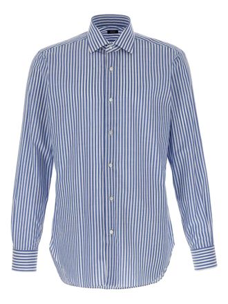 Barba Camicia a righe - Blu