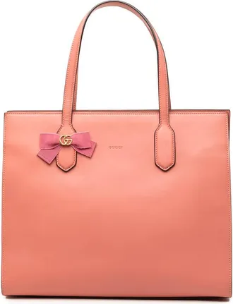 Gucci Pre-owned Gucci GG Marmont Calfskin Ribbon Tote Ladies LCPVM27EPM1C93RS