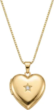 Argento Vivo Heart Locket Pendant Necklace in Gold at Nordstrom