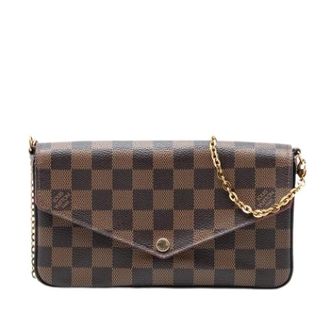 Louis Vuitton Pre-owned Cross Body Bags, female, Brown, Size: ONE SIZE Pre-owned Pochette Felicie
