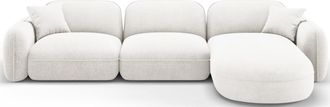 CXL by Christian Lacroix 4-Sitzer Designer Ecksofa 320 Lucien mit Eckteil rechts - Samtbezug Bubble