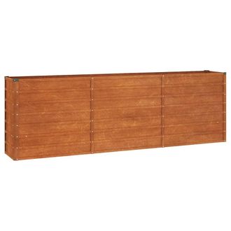 vidaXL Arriate Oxidado De Acero Corten 240x40x77 Cm Vidaxl