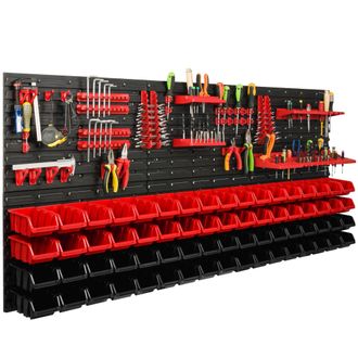 OEM Pannello Portautensili Da Officina 172x78 Cm + 68 Vassoi