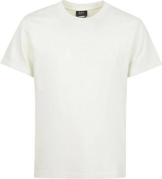 A.P.C. embossed T-shirt - unisex - Organic Cotton - S - Neutrals