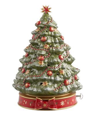 Villeroy & Boch decorated christmas-tree music box ornament - unisex - Porcelain - OS - Green