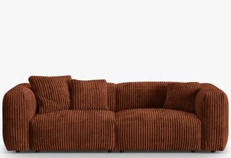 MICADONI Modulares 3-Sitzer Design Sofa Martina - Cordbezug