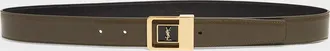 Saint Laurent YSL Buckle Leather Belt
