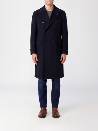 Luigi Bianchi Coat Men color Blue