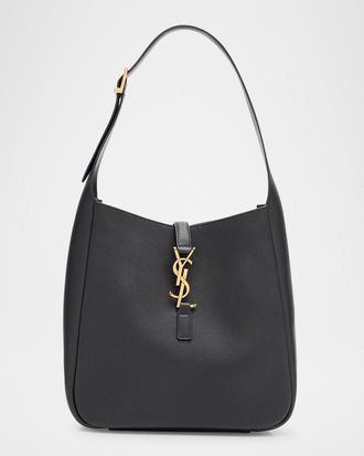 Saint Laurent Le 5 A 7 Small Hobo in Smooth Supple Leather