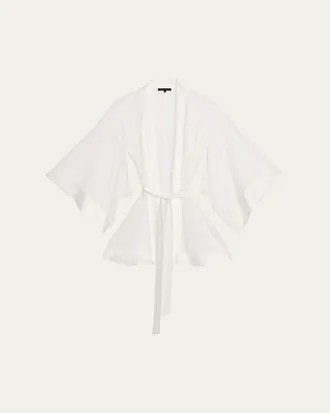 Kiki De Montparnasse Petite Fleur Sheer Lace Kimono Robe