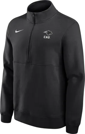 Nike Clark Atlanta University Panthers Club Nike Mens College Fleece Half-Zip Top in Black | M34407CLAU26-BLK