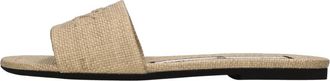 N&deg;21 Raffia Ballet Flat - Dames - Sandalen - Bruin - 36 EU - Leer - Schoenen