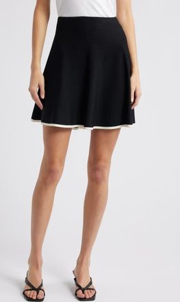 Solid & Striped Kira Miniskirt in Noir at Nordstrom, Size X-Small