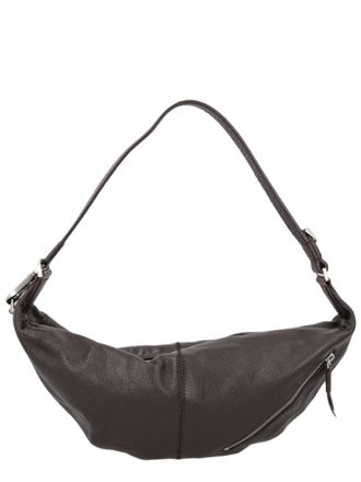 Christophe Lemaire Curved Brown Buffalo Leather Shoulder Bag