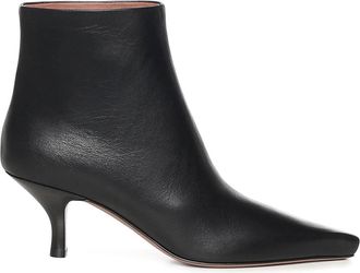 PARIS TEXAS Rose Leather Ankle Boots