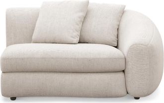Castlery Fable Right Arm Sofa Customized, Performance Linen Weave, Light Grey, Spill Resistant, Ultra Deep Seats for Castlery Sofas