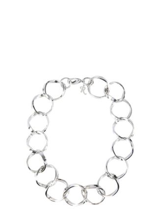 Raf Simons Linked Rings Necklace With Modern