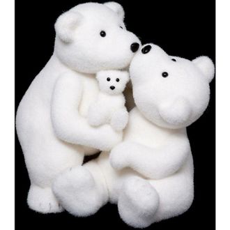 F&eacute;&eacute;ric Lights & Christmas Decoraci&oacute;n Polyfoam 2 Osos Bisous H 40 Cm - Feeric Lights & Christmas