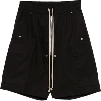 Rick Owens Cargo corti con zip - Nero
