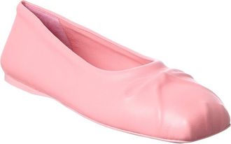 Marni Bow Leather Ballerina Flat