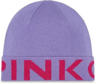 Pinko Womens Beanie Lilla-Red Wool Accessories Cashmere Polyamide