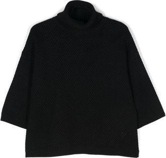 Fabiana Filippi Monili-chain sweater - women - Merino/Silk/Cashmere/Eco Brass - 42 - Black