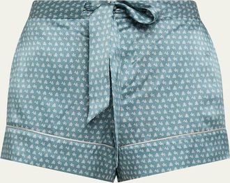 Kiki De Montparnasse Kiki Drawstring Silk Lounge Pants