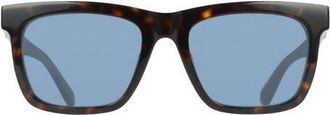 Ferragamo 55mm Gradient Rectangle Sunglasses in Dark Tortoise at Nordstrom