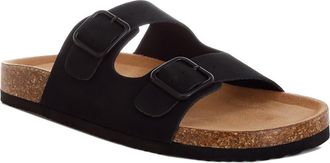 London Rag Gloriosa Double Strap Slide Sandal in Black at Nordstrom Rack, Size 8.5