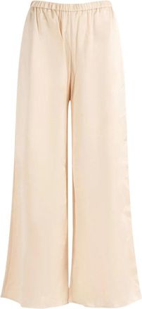 By Malene Birger Louis Wijde Broek - Dames - Broeken - Beige - Maat: XS Poliester