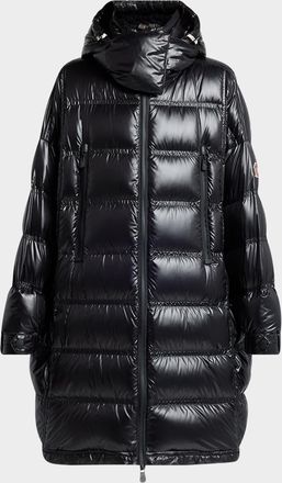 Moncler Rochelairs Hooded Long Down Jacket