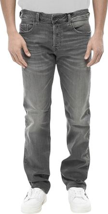 Diesel Grey Straight Mid Rise Jeans