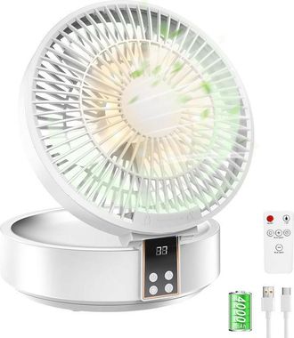 OEM Ventilador De Mesa - 4000 Mah - Rotaci&oacute;n 120&deg; - Usb Recargable - Con Mando A Distancia Y Temporizador - 3 Velocidades