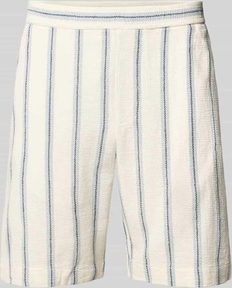 Selected Regular Fit Sweatshorts aus reiner Baumwolle Modell REGCAL in Offwhite, Gr&ouml;&szlig;e XXL