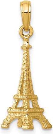 Diamond2Deal 10k Yellow Gold Solid Polished 3-D Eiffel Tower Charm