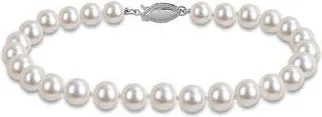 Delmar Cultured Pearl Bracelet, 6-6.5mm in White at Nordstrom Rack