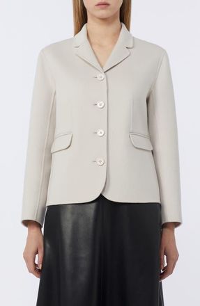 Max Mara Magia Wool Jacket in Ivory at Nordstrom, Size 14
