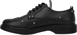 Cult Sabbath 4809 Laced Shoe - Dames - Veterschoenen - Zwart - 39 EU - Leer - Schoenen