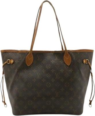 Louis Vuitton Pre-owned Tote Bags, female, Brown, Size: ONE SIZE Pre-owned Neverfull Monogram Tote Bag