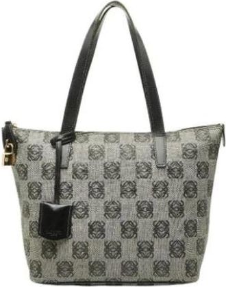 Loewe Pre-owned Tote Bags, female, Gray, Size: ONE SIZE Pre-owned Tote bag